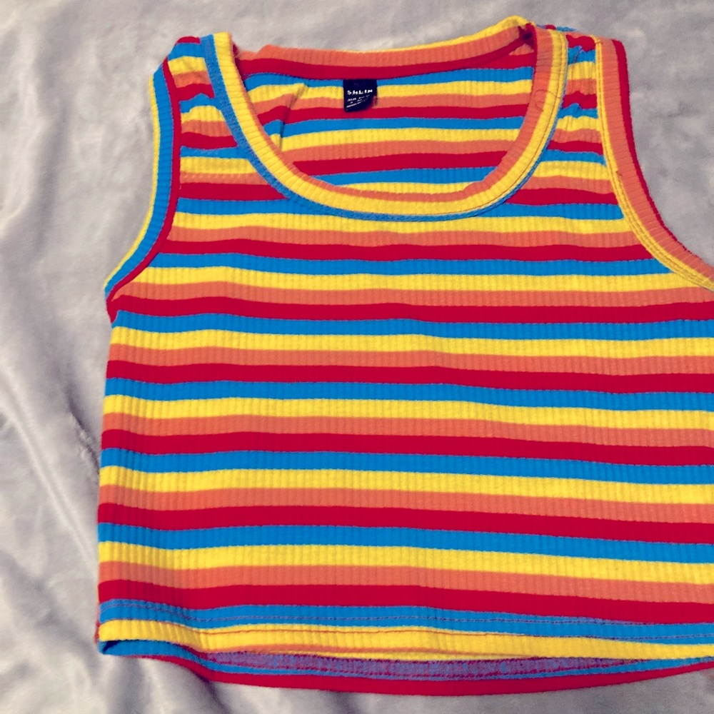 Colorful Striped Tank Top